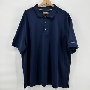Reebok Golf Polo Shirt Mens 3XL Navy Blue Performance Athletic Golf Minimal